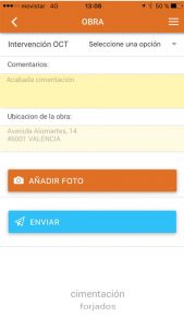 pantalla enviar documentos